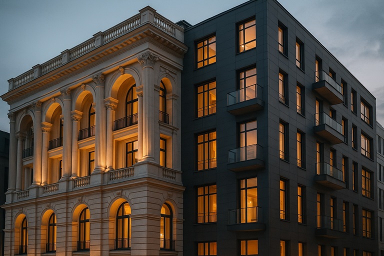 انواع نمای ساختمانی | خرید متریال و خدمات طراحی و نصب در چکش طلا